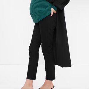 Gap Black Maternity Inset Panel Vintage Slim Jeans